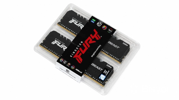 Оперативная память Kingston FURY Beast DDR4 16GB 3600Mhz RGB CL18