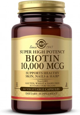 Биотин. Solgar Biotin 10,000, 120 cap. для здоровья кожи и волос. США