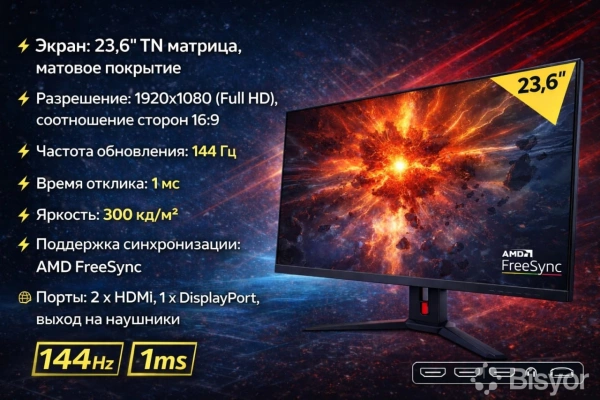 Игровой монитор LG 24GL600F-B