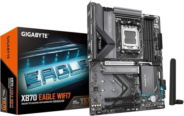 Комплект материнская плата GIGABYTE EAGLE WIFI X870 и процессор AMD RYZEN 7 9850X3D