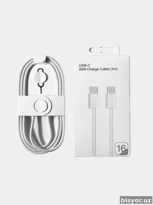 Type-C кабель для зарядки, 60W, 1 м