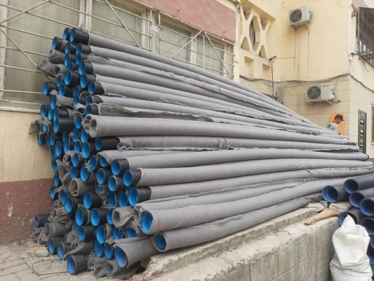 Гофрированная дренажная труба ПВХ 110 мм