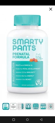 Витамины для беременных. SmartyPants Prenatal Formula Daily Gummy.