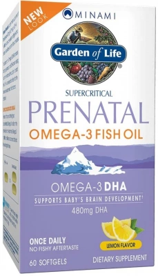 Minami Nutrition, Supercritical Prenatal, рыбий жир омега-3 со вкусом