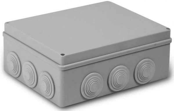 Коробка распаячная пылевлагозащитная 240х190х90мм Россия 12 вводов