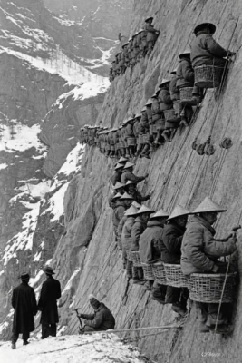 Xitoylik ishchilar va Sierra Nevada temir yo'li