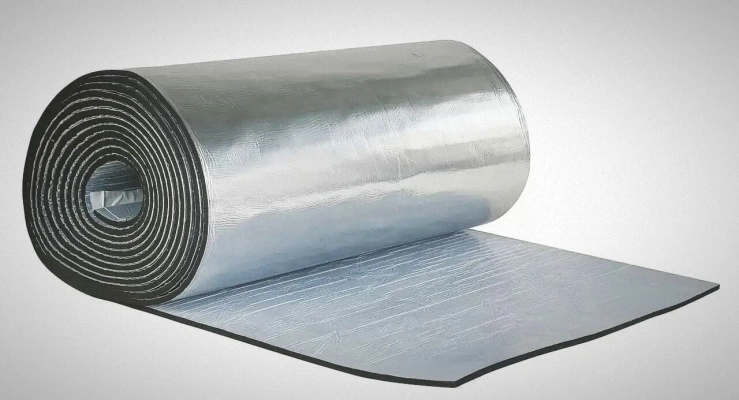 Резиновая рулонная алюмин фольга с самоклеящийся из вспененного каучук