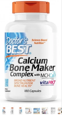 Doctor best. CAlcium bone maker. Кальций, витамин K2,D3 и коллаген.США