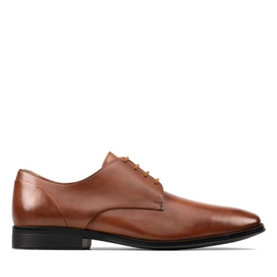 Мужская обувь Clarks Gilman plain tan leather. США.