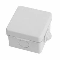 Коробка распаячная пылевлагозащитная 65х65х45 мм Россия IP54 с крышкой