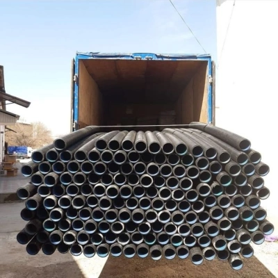 Гофрированная дренажный труба. гофра трубы для канализации. ПВХ ПНД