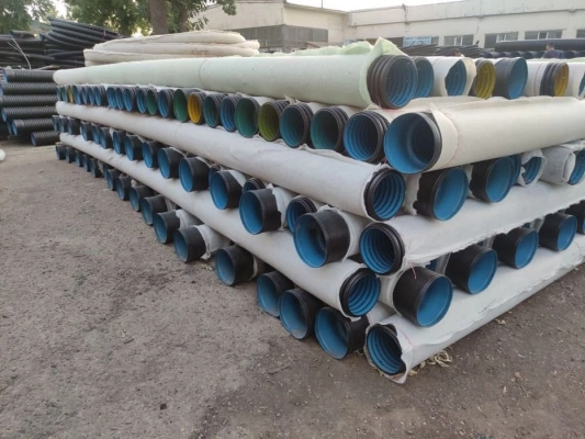 Гофрированная дренажный трубы с геотекстилем. Труба гофра с перфорация